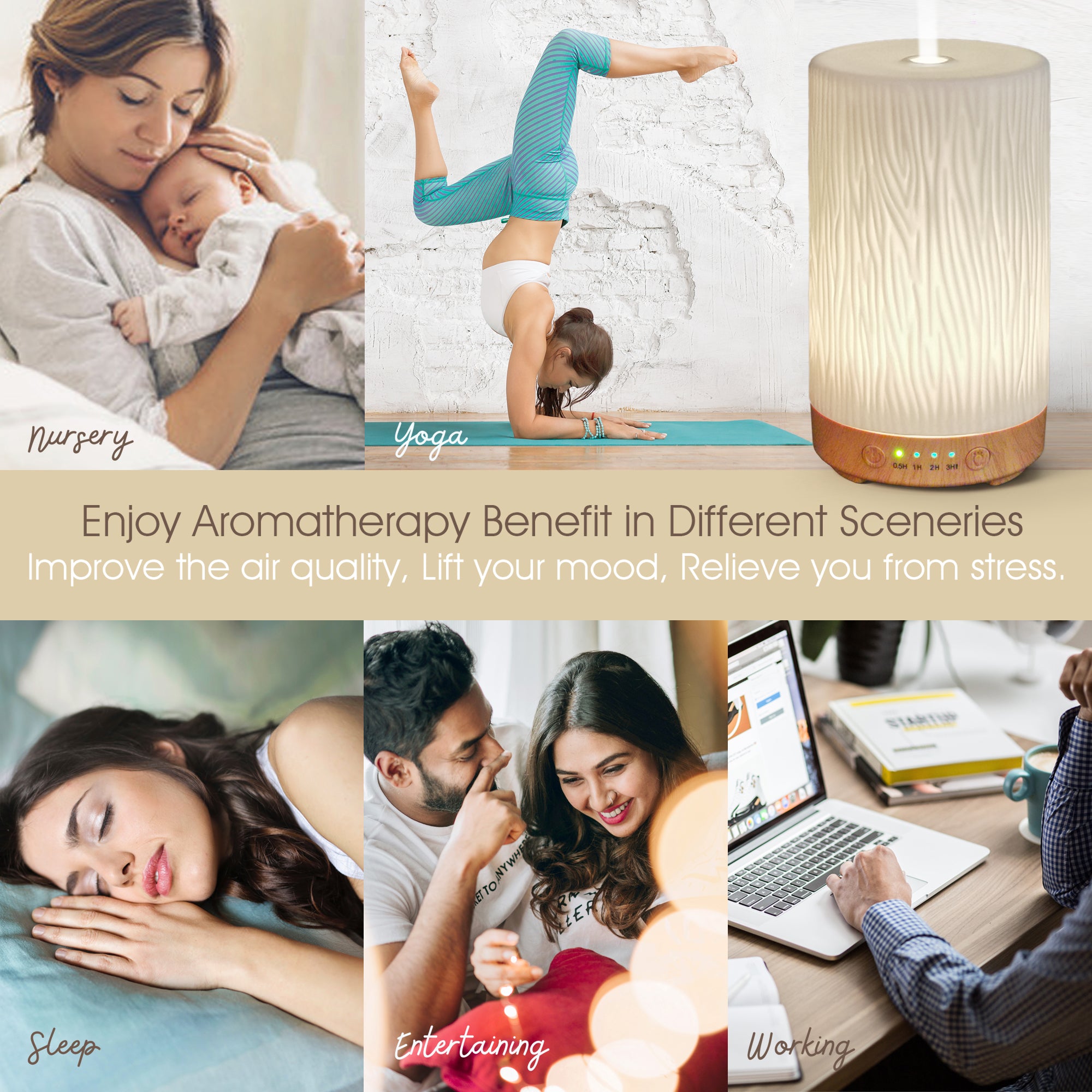 Earnest Living 樹紋陶瓷香氛水氧機 100ml