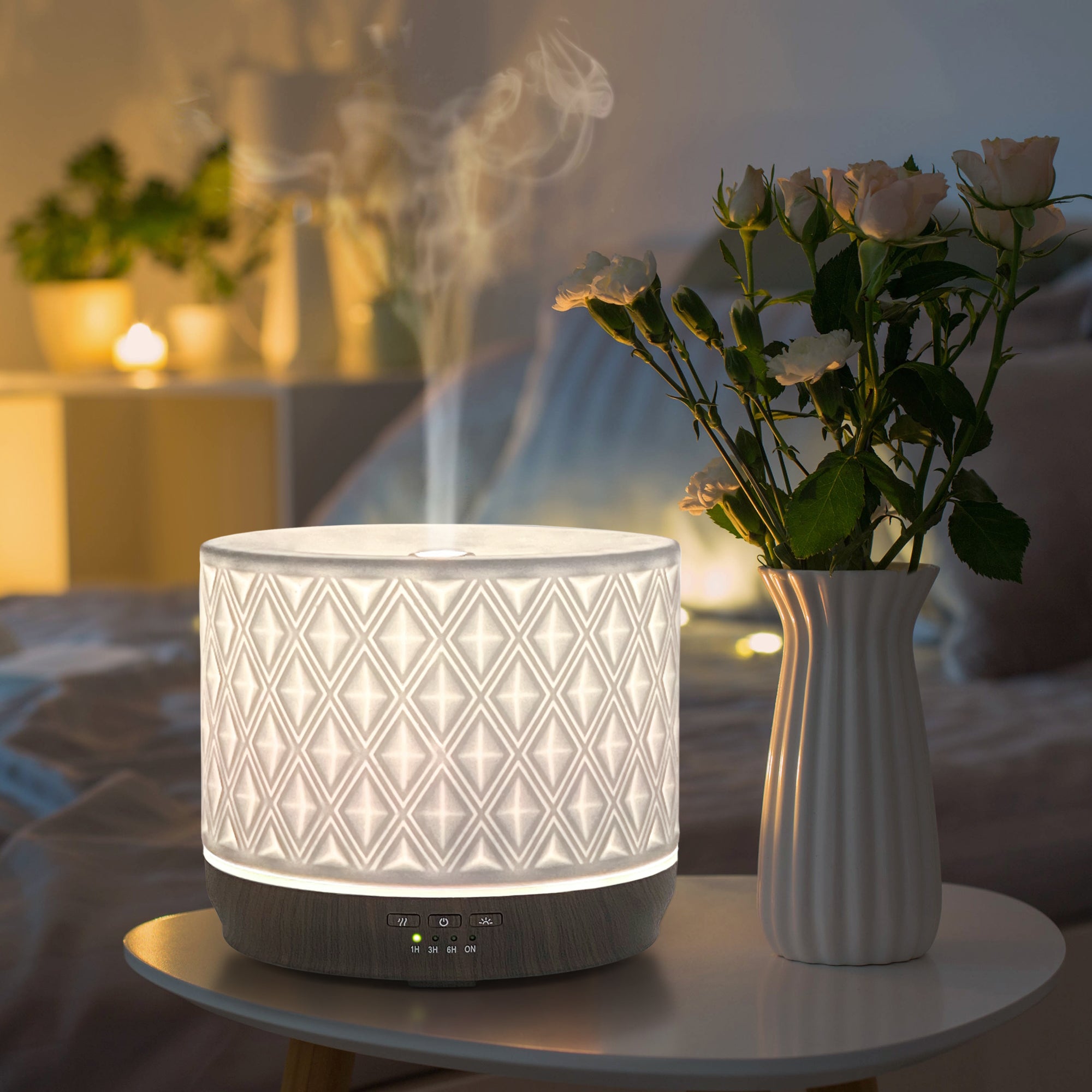 Earnest Living 菱形陶瓷香氛水氧機 500ml