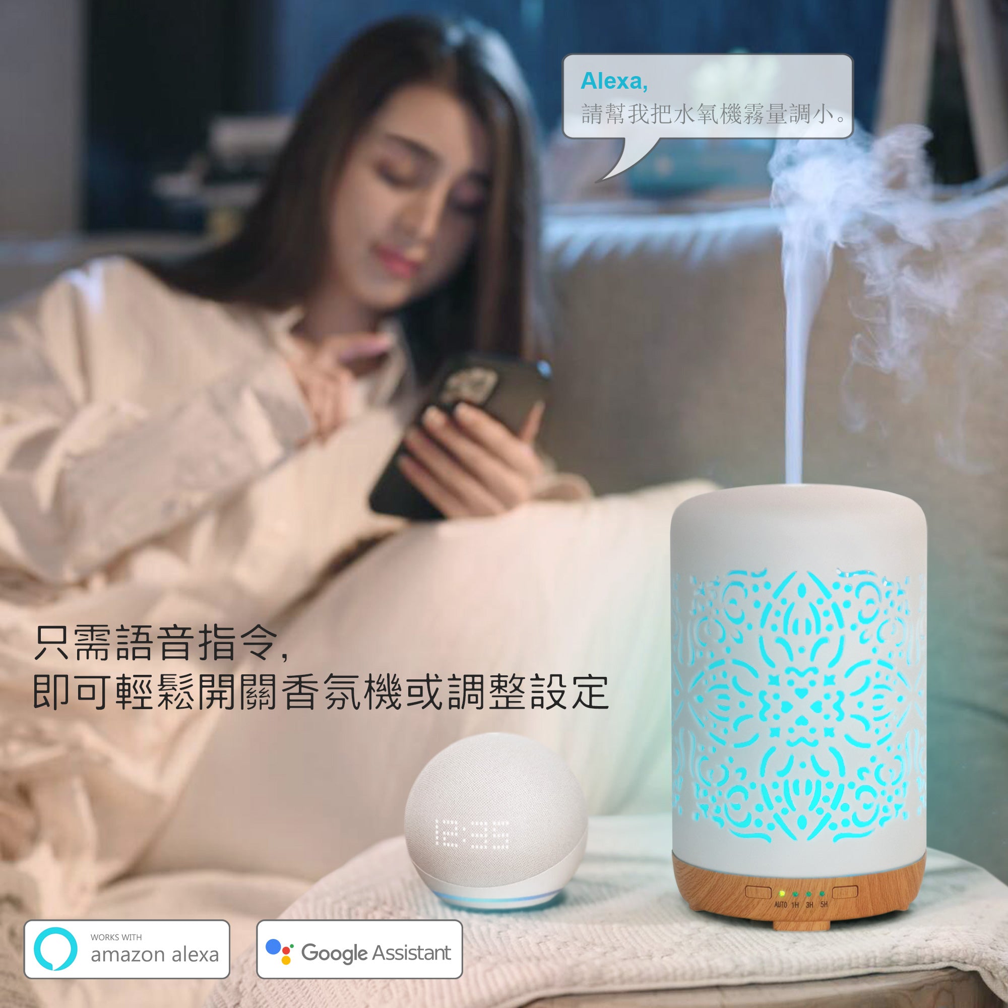 Earnest Living 鏤空陶瓷智能香氛機 250ML AIOT版