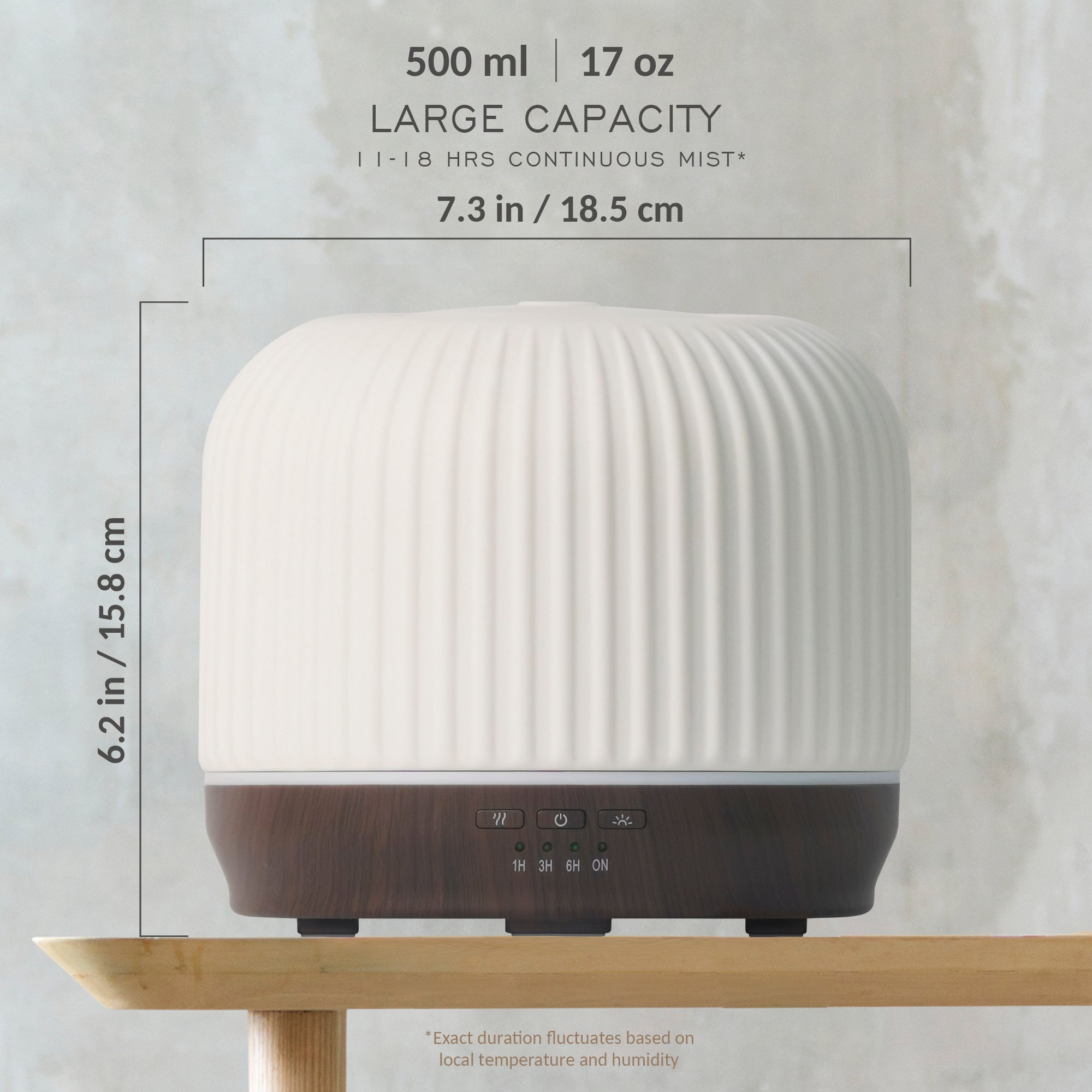 Earnest Living 直紋陶瓷香氛水氧機 500ml