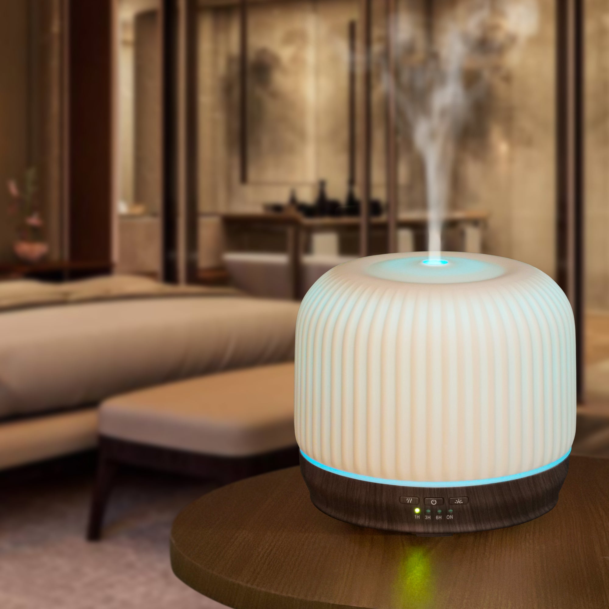 Earnest Living 直紋陶瓷香氛水氧機 500ml